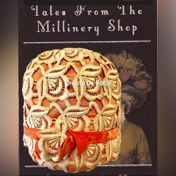 Vintage Lace Cloche Hat Flapper Style - Picture 11 of 11